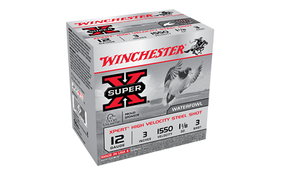 Winchester Ammunition XPERT STEEL HIGH VELOCITY 12 Gauge 3" #3 1 1/8 oz Steel Shot Shotgun Ammo - 25 Rounds - AR15 Discounts
