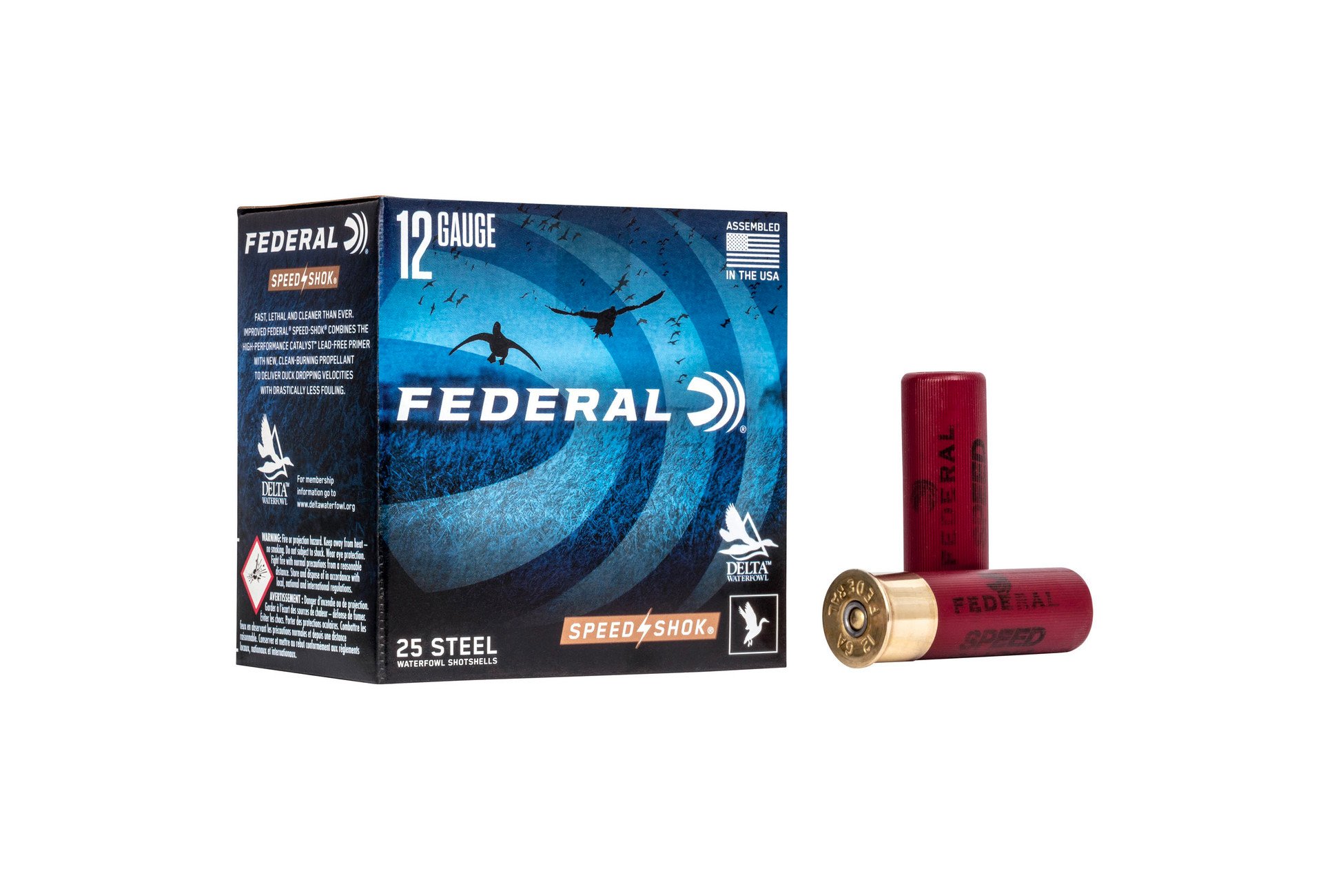 Federal Ammunition Speed-Shok 12 GA 3" #2 Shot 1 1/4oz Shotgun Ammo - 25 Rounds