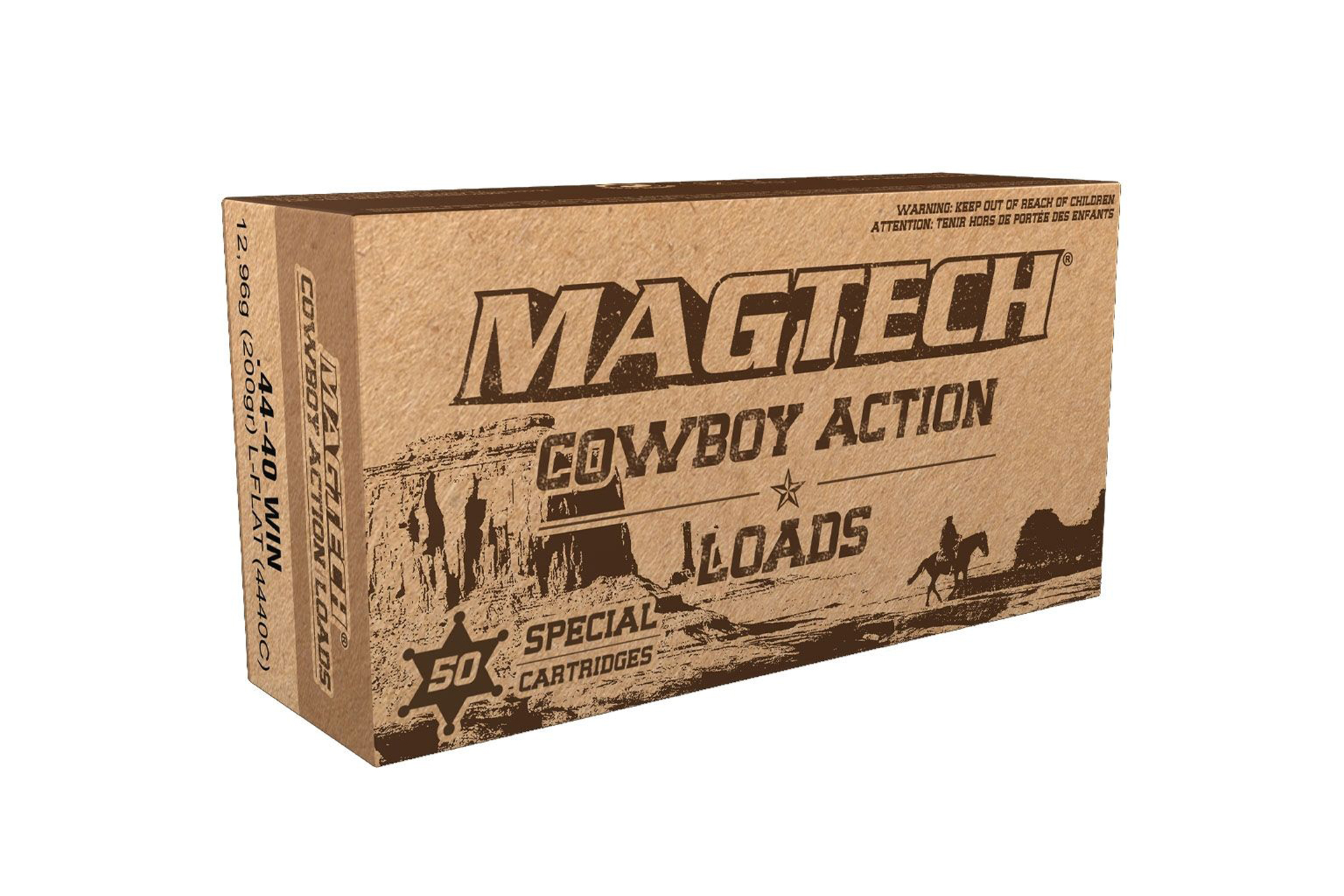 Magtech 44-40 WIN 200GR LFN. 4440C Handgun Ammo - 50 Rounds