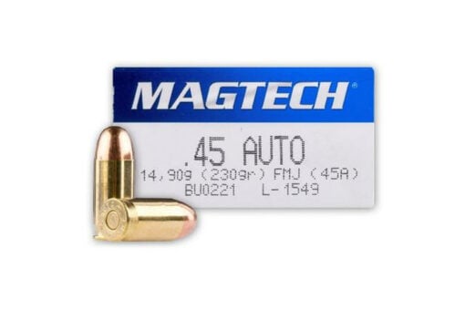 Magtech 45 Auto 230GR FMJ. 45A Handgun Ammo - 50 Rounds - AR15 Discounts