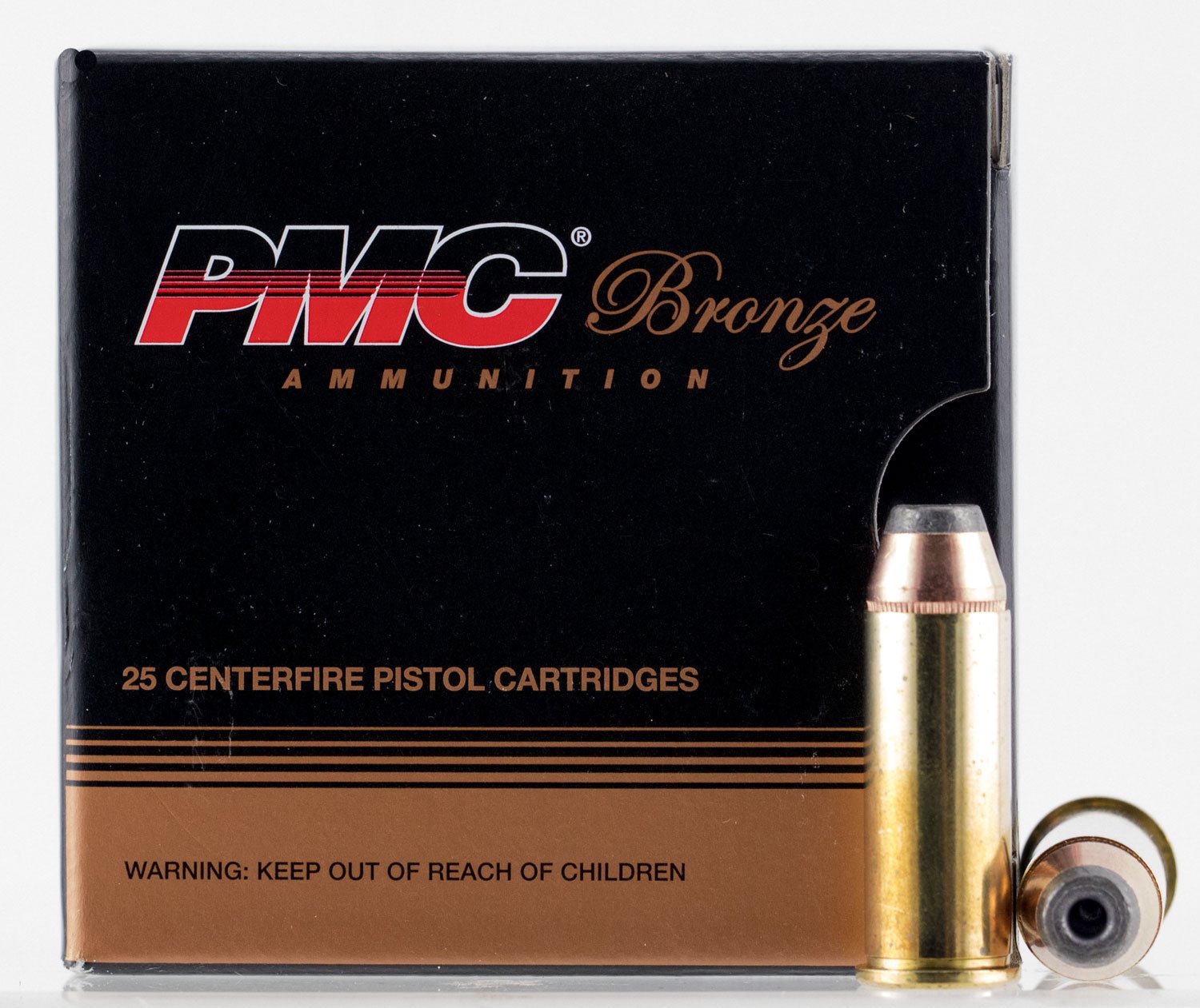 PMC 44SB Bronze 44 S&W Spl 180 gr Jacketed Hollow Point (JHP) Handgun Ammo - 25 Rounds