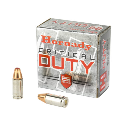 Hornady Critical Duty 9MM +P 124 Grain FlexLock Duty Handgun Ammo - 25 Rounds - AR15 Discounts