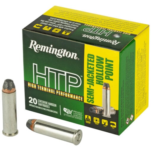 Remington HTP .357 Magnum Ammunition 158 Grain SJHP 1235 FPS Handgun Ammo - 20 Rounds - 