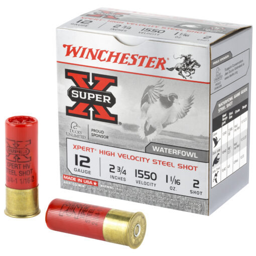 Winchester Ammunition Xpert HI-Velocity Steel 12 Gauge 2.75" #2 1.06 oz. Steel Shot Lead Free Shotgun Ammo - 25 Rounds - AR15 Discounts