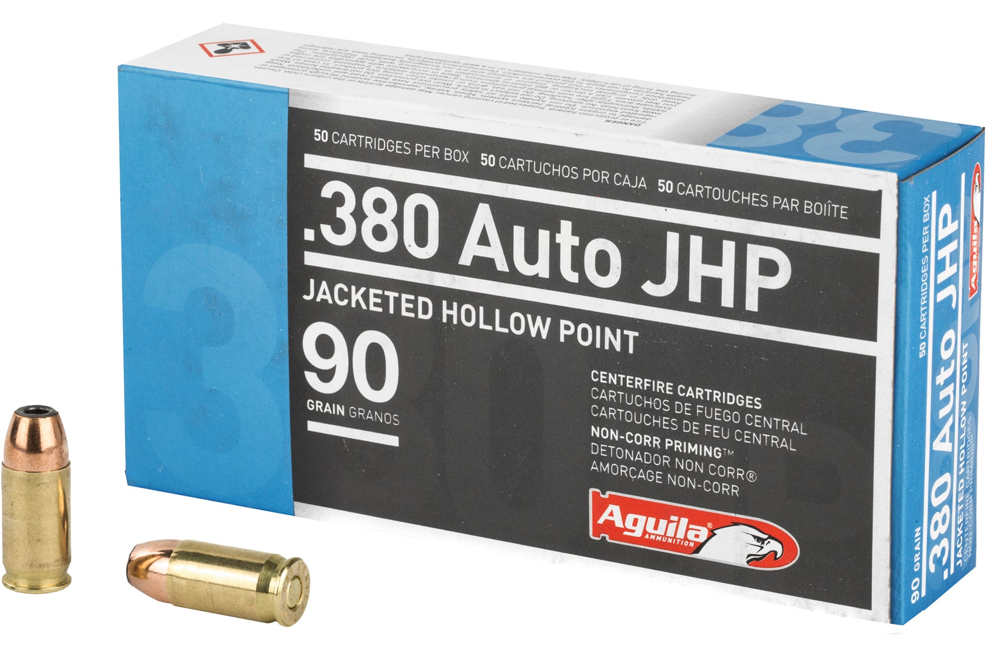 aguila .380 ACP 90gr JHP – 50rd