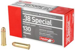 Aguila Ammunition, Pistol, 38 Special, 130 Grain, Full Metal Jacket, 50 Round Box