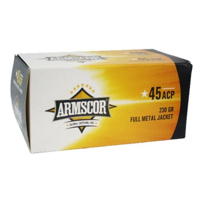 Armscor 50443 Pistol Value Pack 45 ACP 230 gr Full Metal Jacket (FMJ) Handgun Ammo - 100 Rounds