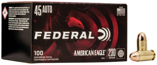 AR15 Discounts Federal AE45A100 American Eagle 45 ACP 230 gr Full Metal Jacket (FMJ) Handgun Ammo - 100 Rounds - $69.95 at AR15 Discounts