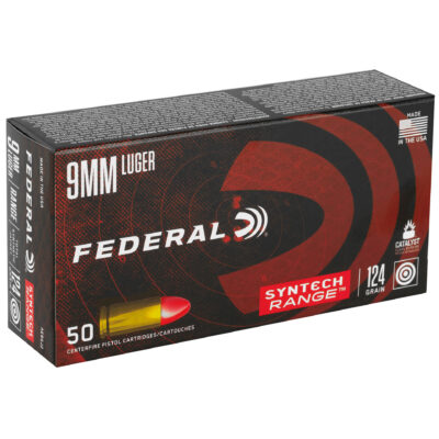 Federal American Eagle 9MM 124 Grain Total Synthetic Jacket Handgun Ammo - 50 Rounds