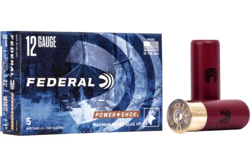 Federal PowerShok 12 Gauge 2.75 1oz. Rifled Hollow Point Slug Shotgun Ammo - 5 Rounds - AR15 Discounts