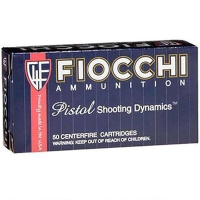 Fiocchi 9MAK Shooting Dynamics 9x18 Makarov 95 gr Metal Case (FMJ) Handgun Ammo - 50 Rounds