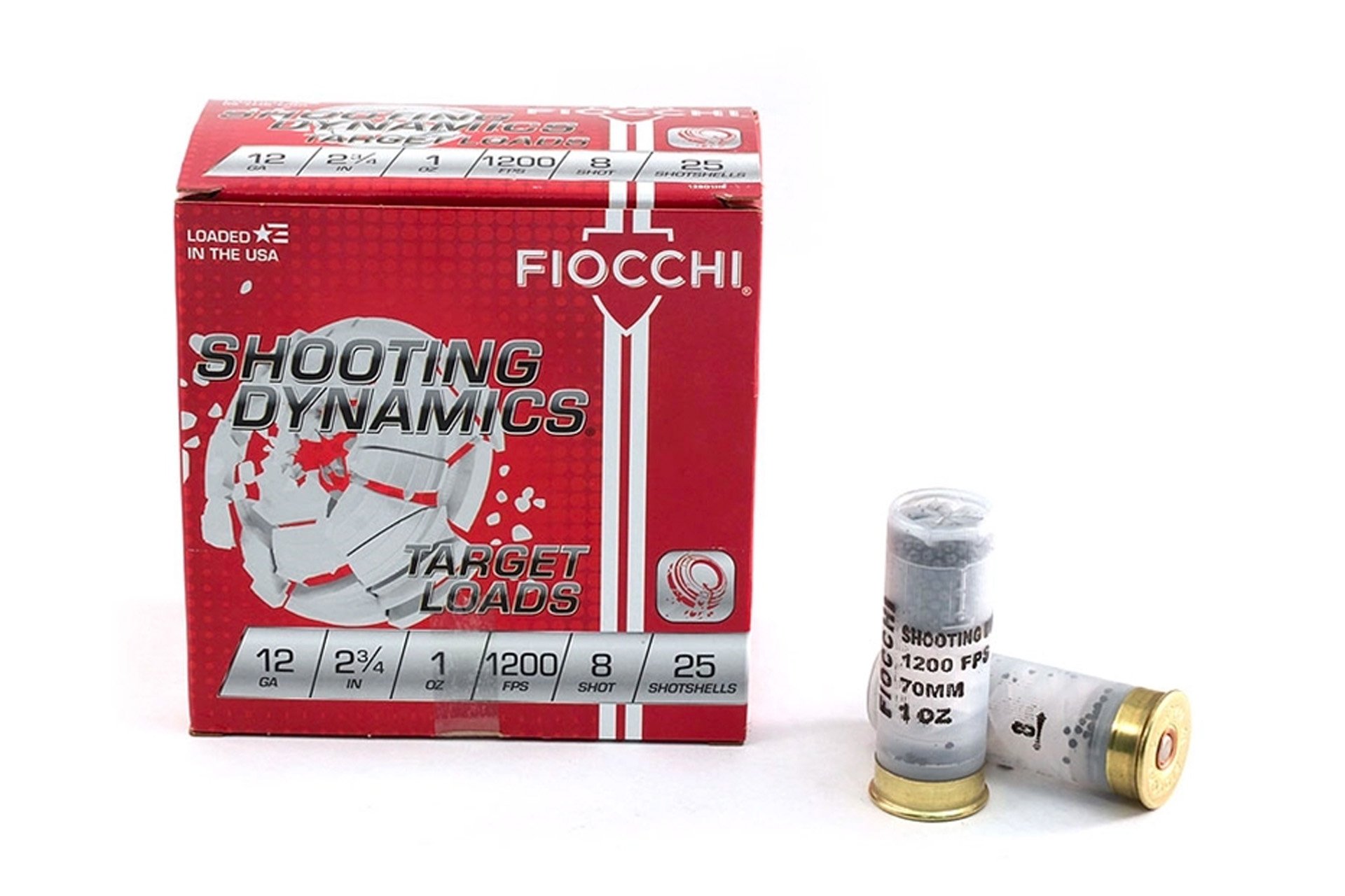 Fiocchi 12ga 2.75" 1oz #8 Target Shotshell Ammunition 25rds Shotgun Ammo - 25 Rounds
