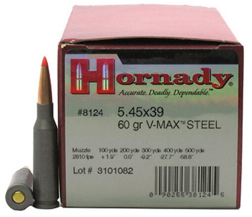 HORNADAY 5.45X39 60GR V-MAX STEEL Rifle Ammo - 300 Rounds - AR15 Discounts