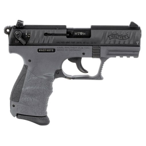 AR15 Discounts Walther Arms  P22 3.42" 22 LR 10rd Compact Semi-Auto Pistol - Tungsten - $238.03 at AR15 Discounts
