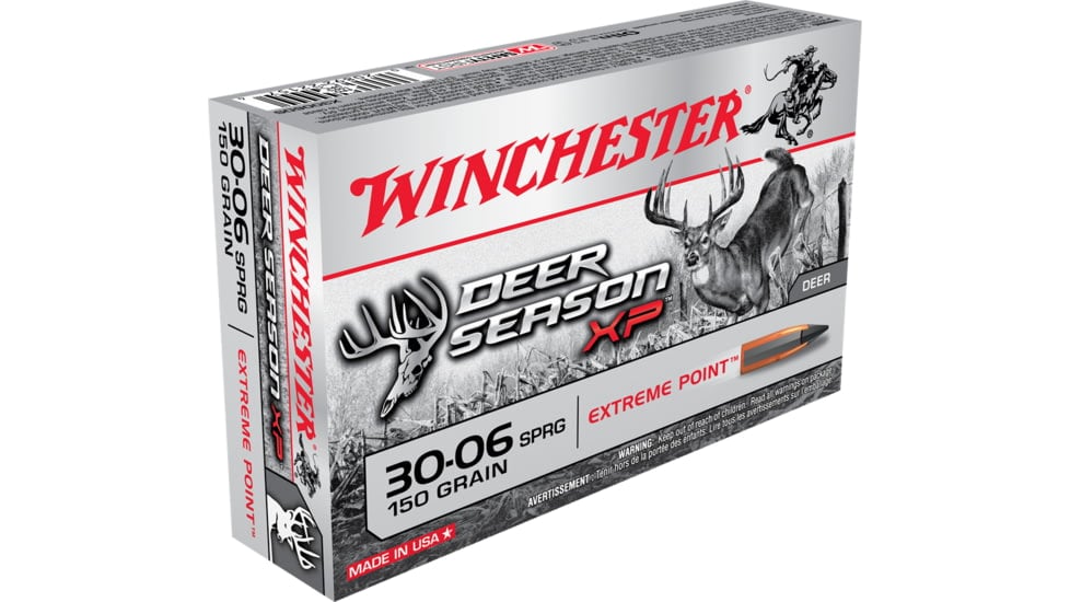 Winchester Ammunition Deer Season 30-06 150 Grain Extreme Point Polymer Tip Rifle Ammo - 20 Rounds