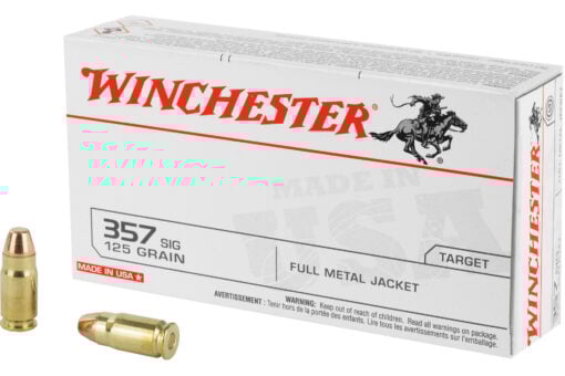Winchester USA 357 SIG 125 Grain Full Metal Jacket - Winchester