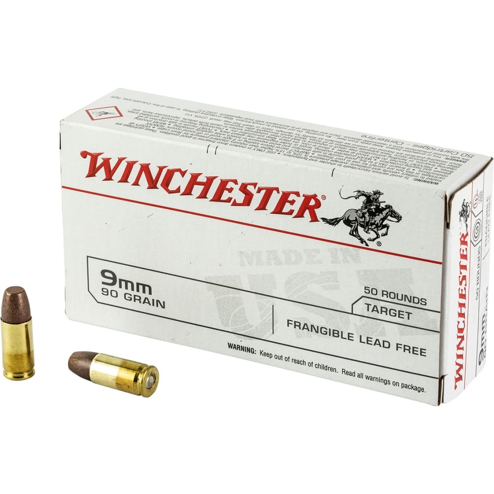 winchester 9mm Luger 90gr – 50rd