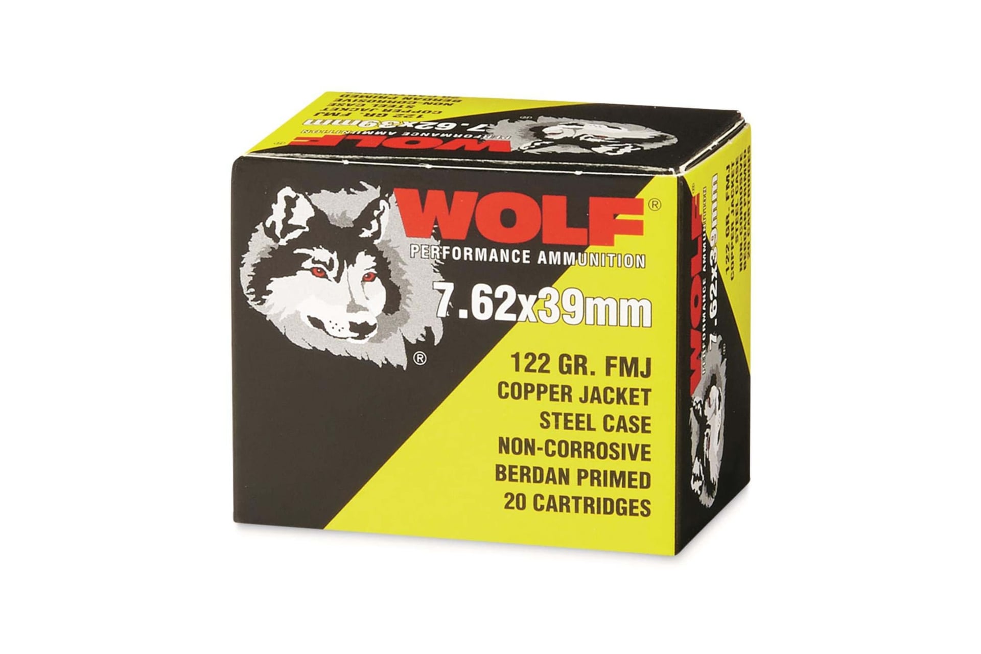 wolf 7.62x39 122gr Steel – 20rd