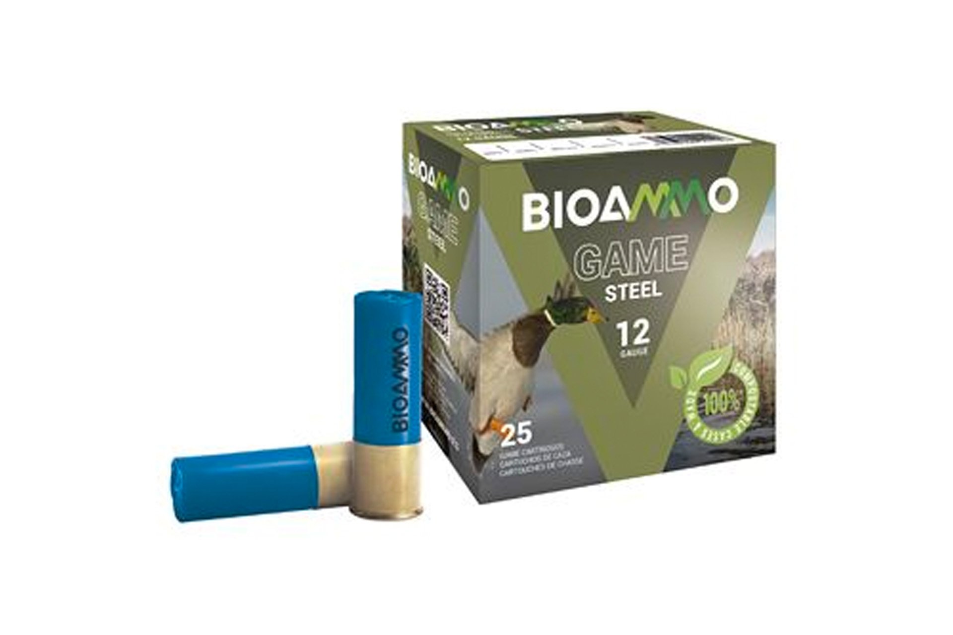 BioAmmo 2 Gauge - 2-3/4 1oz. #5 Shot - BioAmmo Lux Steel Shotgun Ammo - 25 Rounds
