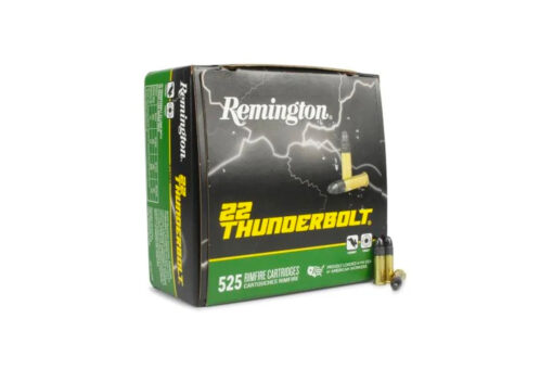 Remington Thunderbolt 22LR 40 Grain Round Nose Hi-Velocity Rimfire Ammo - 525 Rounds - 