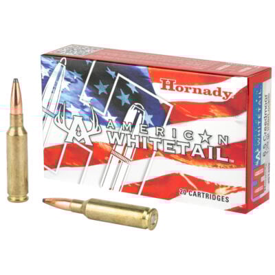 Hornady 81489 American Whitetail 6.5 Creedmoor 129 Grain Interlock Rifle Ammo - 20 Rounds
