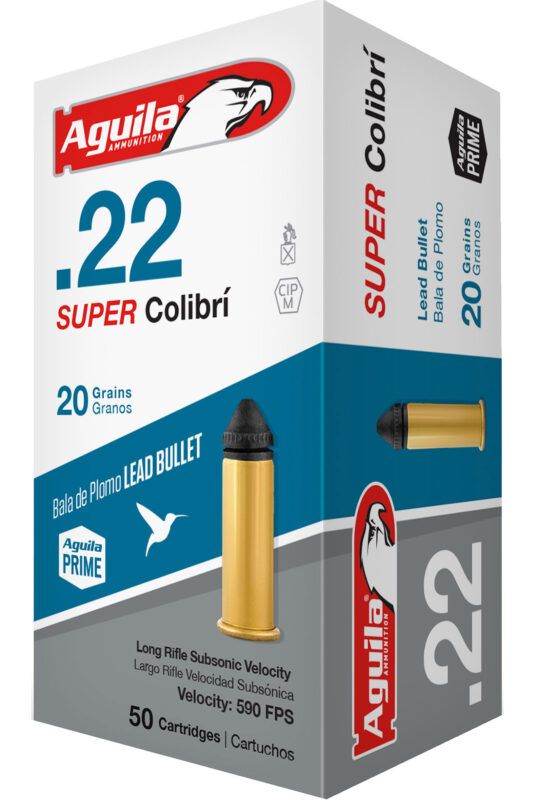 22 No Powder - Aguila Ammunition Rimfire Super Colibri 22LR 20Gr Subsonic Solid ...