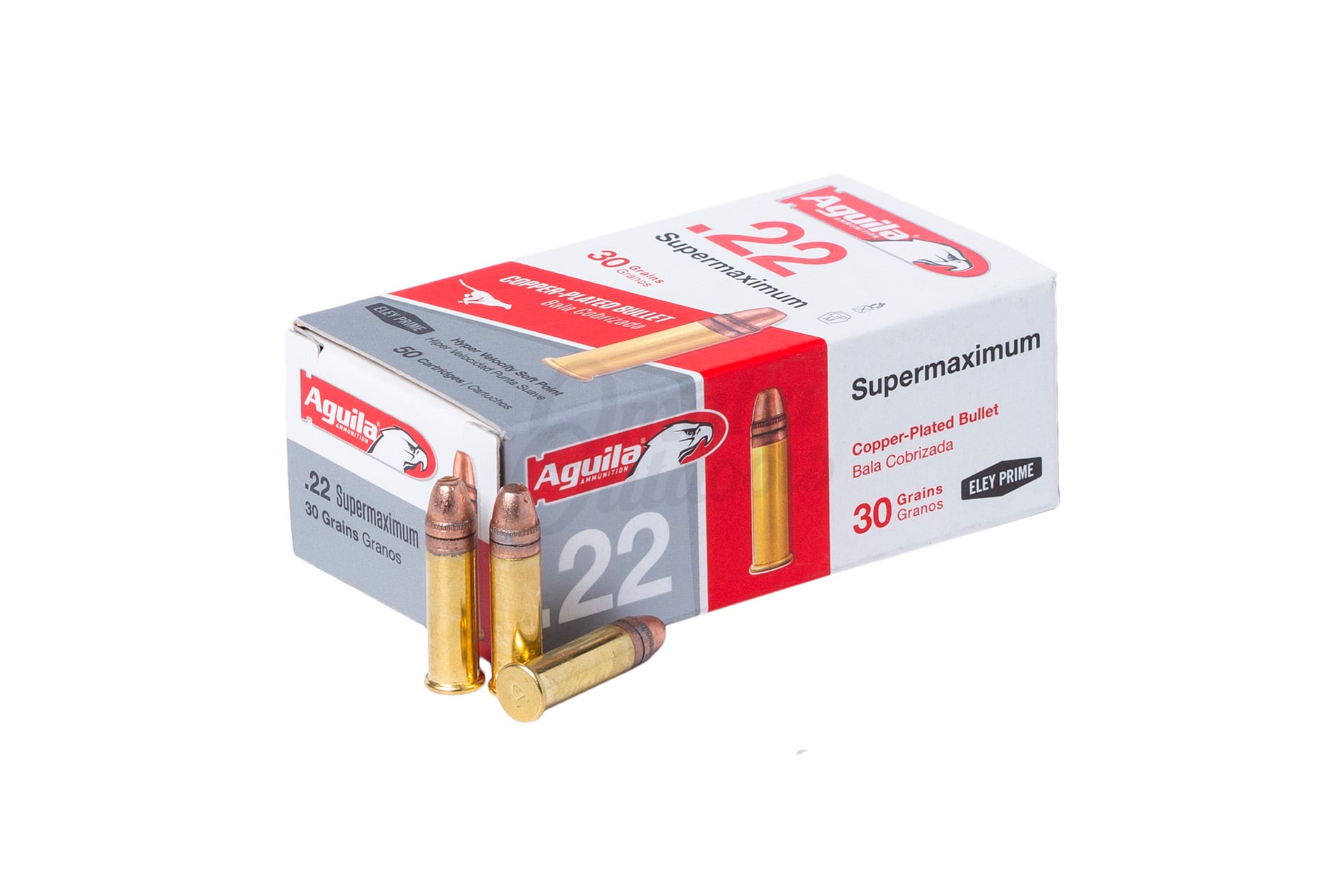 Unknown Aguila Supermaxium .22 Long Rifle 30 Grain Ammunition Rimfire Ammo - 50 Rounds