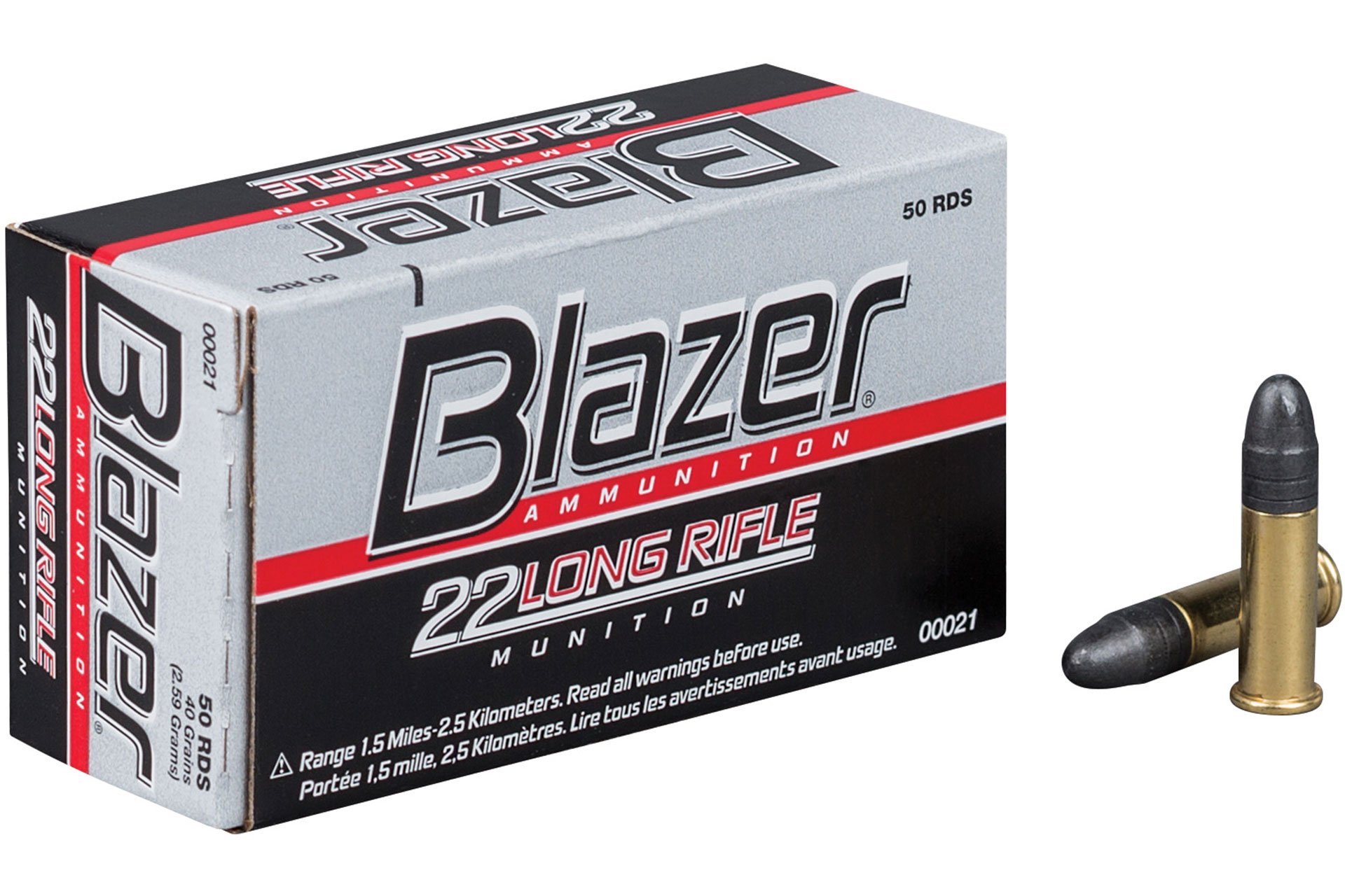 CCI Blazer 22LR High Velocity 40 Grain Lead Rimfire Ammo - 50 Rounds