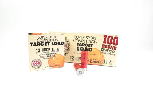 Estate Super Sport Competition Target Load 12 GA 2 3/4" 1 1/8oz #7.5 Shot Ammunition Shotgun Ammo - 100 Rounds - AR15 Discounts