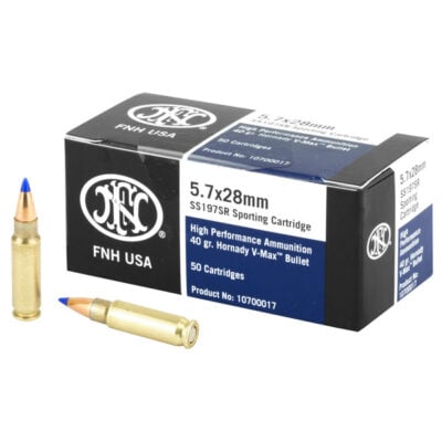Federal SS197SR FN 5.7x28mm 40 gr V-Max 50 B Rifle Ammo - 50 Rounds