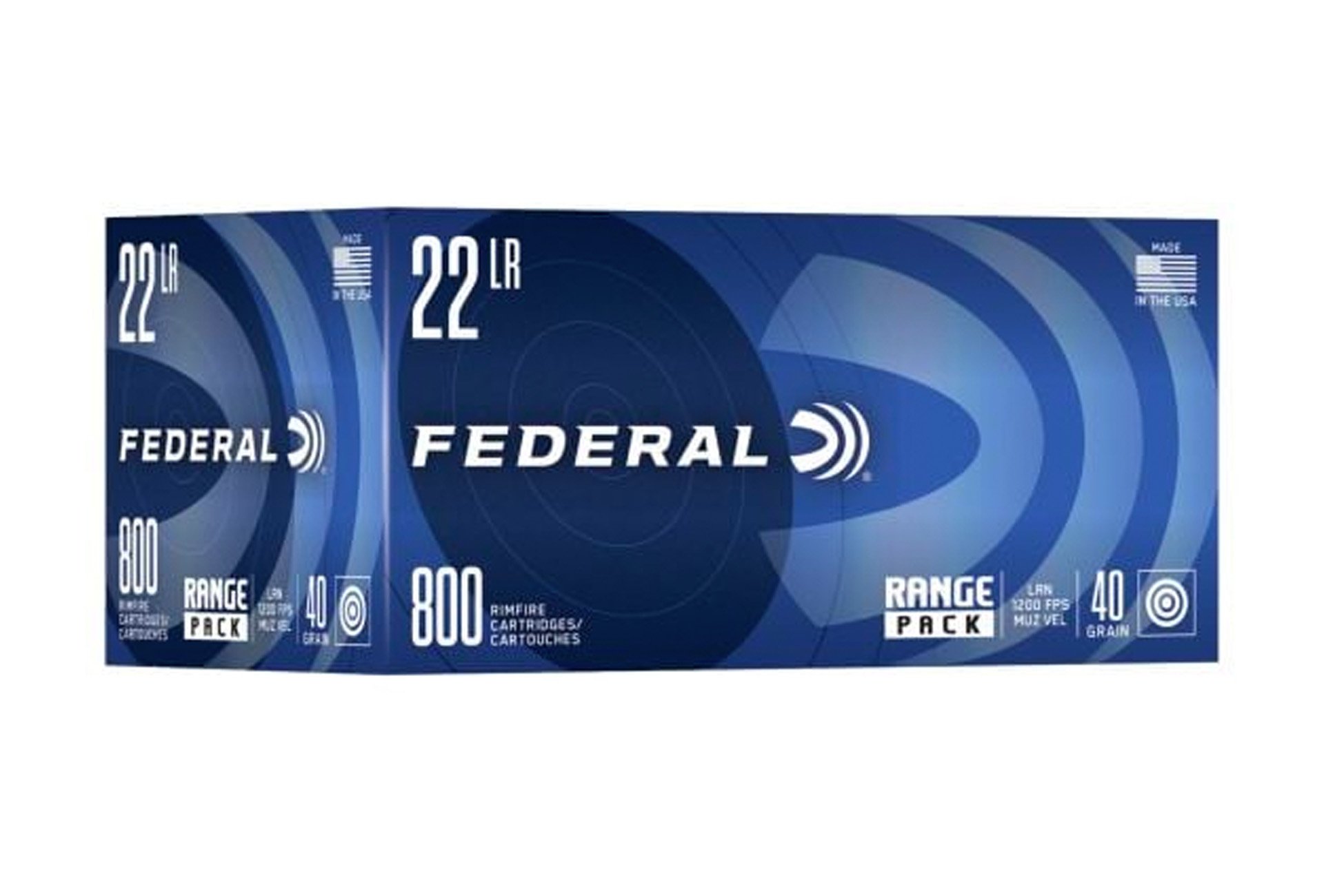 Federal 22 LR Ammo 40 Gr LRN Range Pack Rimfire Ammo - 800 Rounds