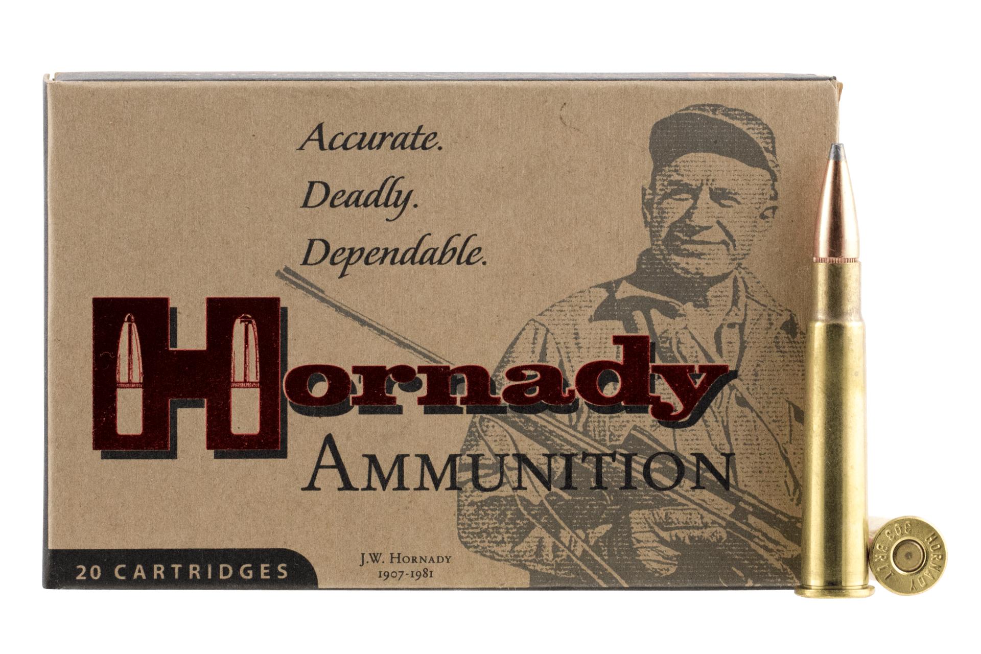 Hornady Ammo 303 British 150 Gr Interlock Rifle Ammo - 20 Rounds