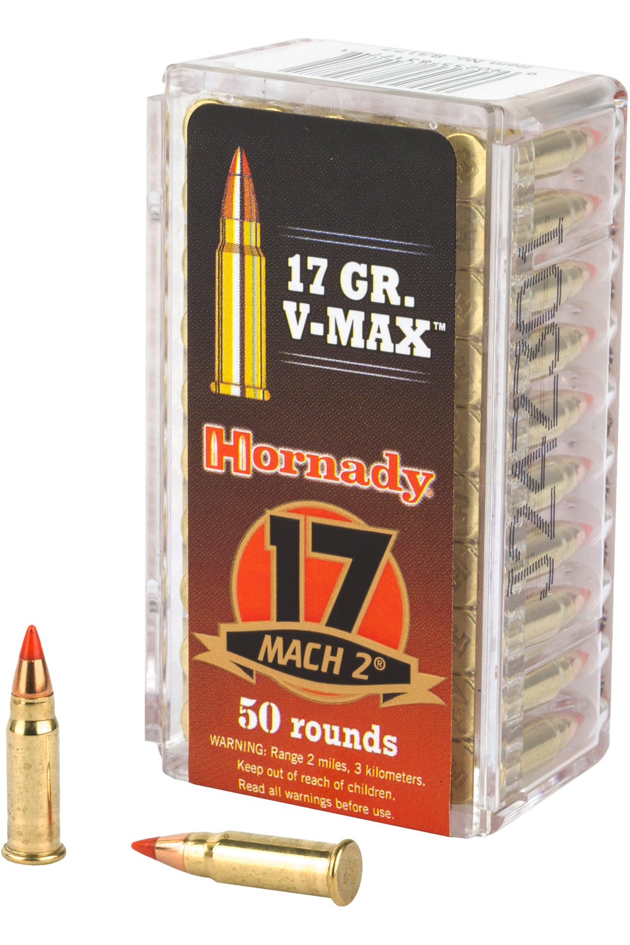 Hornady .17 HMR 17gr V-MAX Brass – 50rd