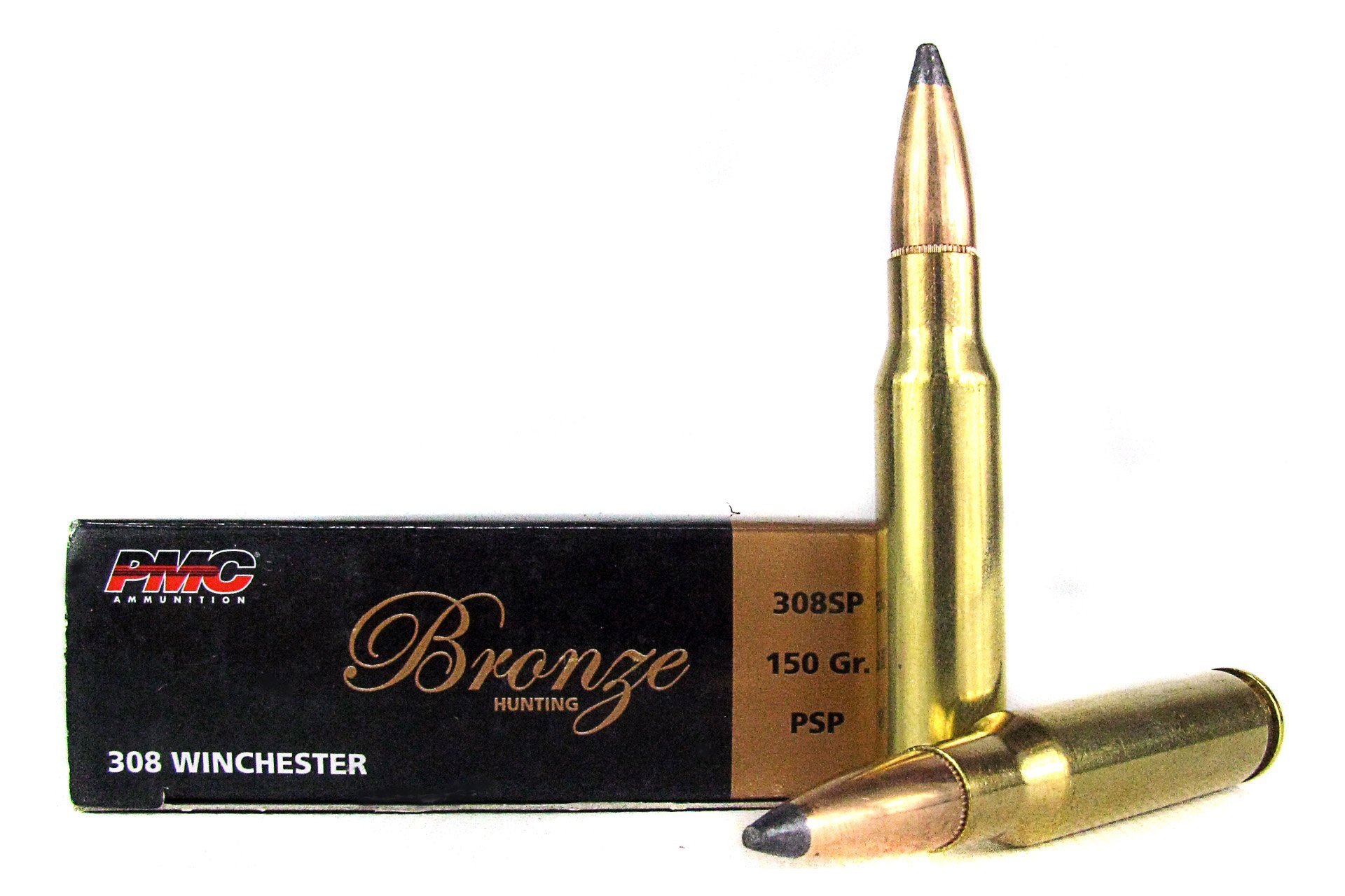 PMC Bronze 308 Winchester 150 Grain Soft Point Rifle Ammo - 20 Rounds