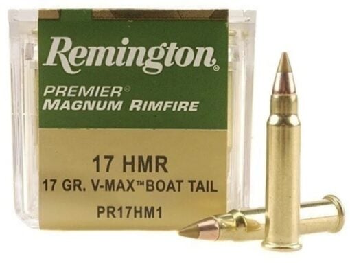 Remington 17 HMR 17 Grain Hornady V-Max Rimfire Ammo - 50 Rounds - 