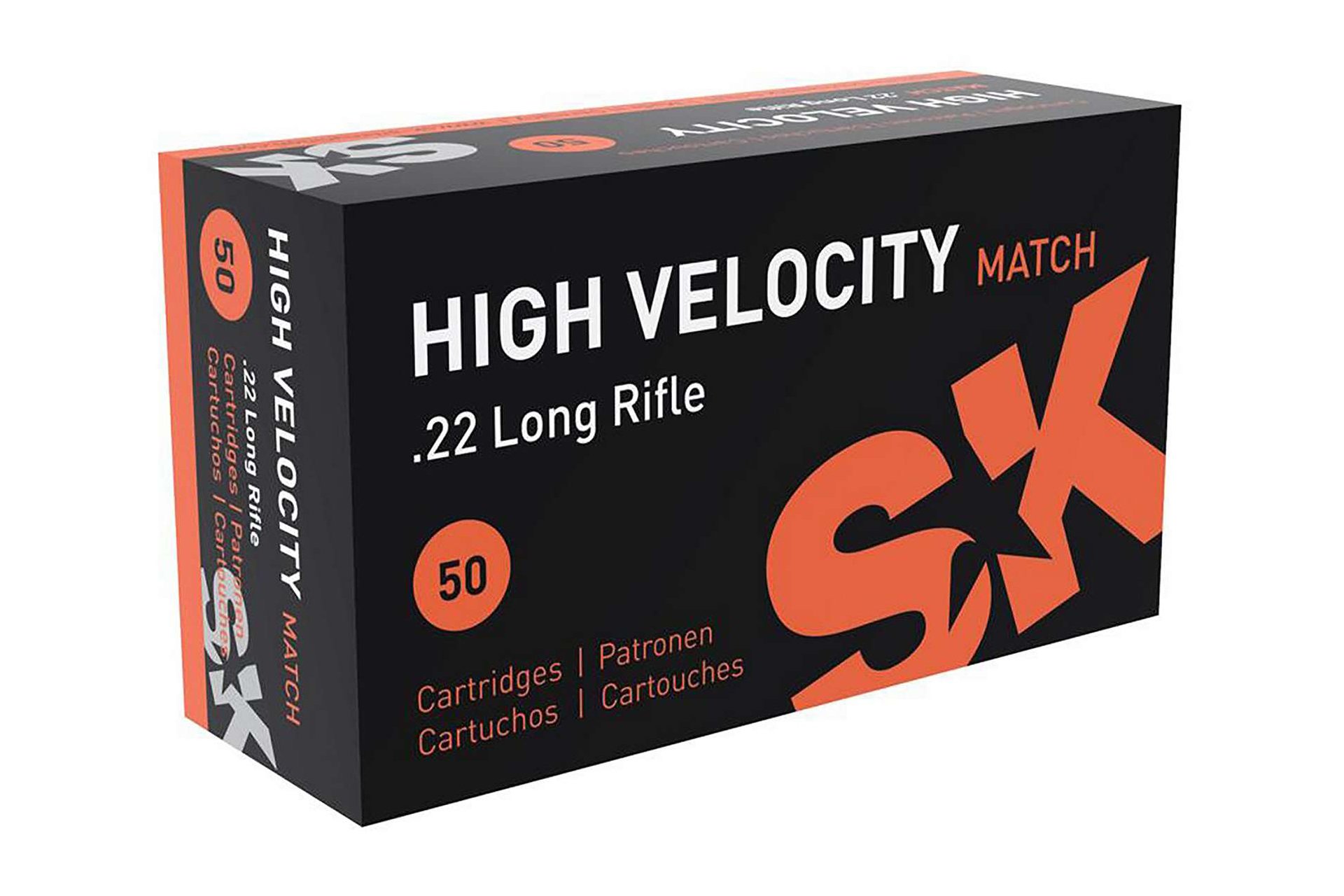 SK 420137 High Velocity 22 LR 40 gr High Velocity Match Rimfire Ammo - 50 Rounds
