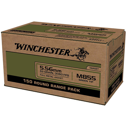 Winchester USA M855 Green Tip 5.56x45mm NATO 62 gr Full Metal Jacket - Winchester