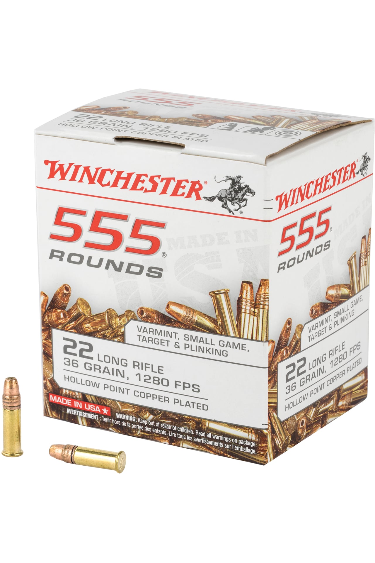 Winchester .22 LR 36gr – 555rd