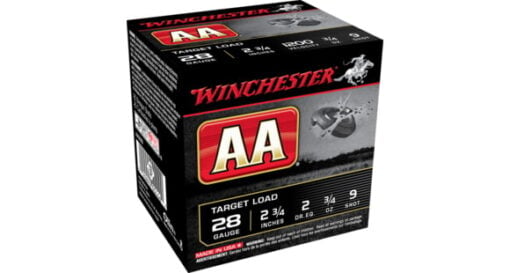 Winchester Ammo AA289 AA Target 28 Gauge 2.75" 3/4 oz 9 Shot Shotgun Ammo - 25 Rounds - AR15 Discounts