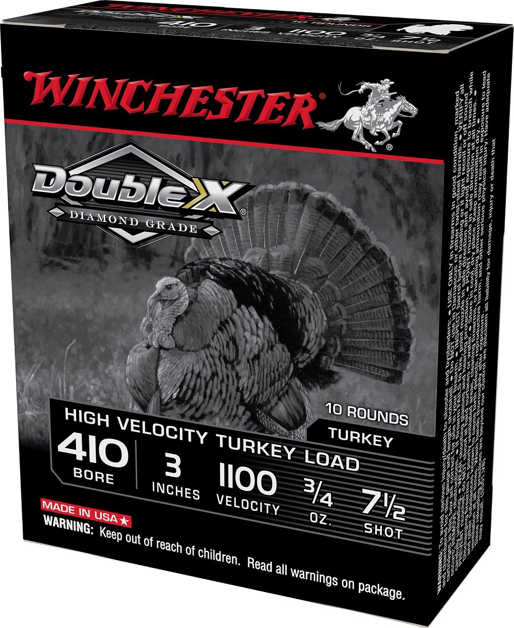 Winchester Ammo STH4137 Double X Diamond Grade Turkey 410 Gauge 3 3/4 oz 7.5 Shot Shotgun Ammo - 10 Rounds