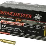 Winchester Ammunition Varmint HV 17WSM 20 Grain Polymer Tip Rimfire Ammo – 50 Rounds