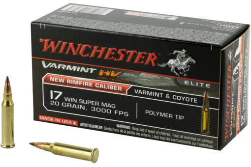 AR15 Discounts Winchester Ammunition Varmint HV 17WSM 20 Grain Polymer Tip Rimfire Ammo - 50 Rounds - $24.95 at AR15 Discounts