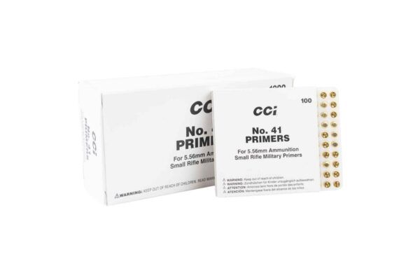 - CCI NO 41 Primer For 5.56MM 100 CT - AR15Discounts