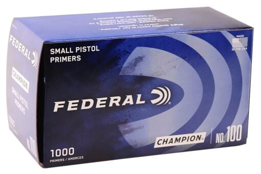 AR15 Discounts Federal 100 Champion Small Pistol Multi-Caliber Handgun 100 Per Box - $104.59 at AR15 Discounts
