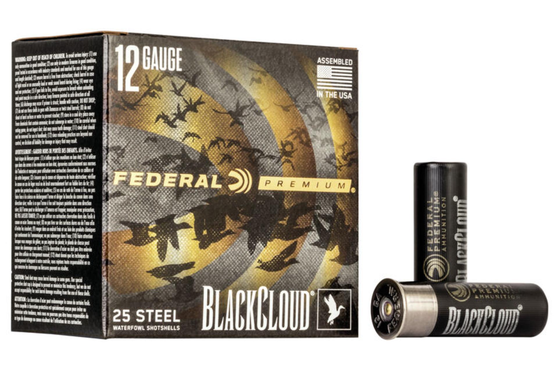 Federal PWBX1424 Black Cloud FS Steel 12 Gauge 3 1 1/4 oz 4 Shot Shotgun Ammo - 25 Rounds