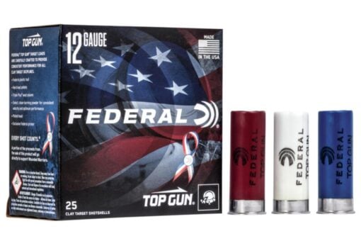 Federal TGL12US8 Top Gun Special Edition Red White & Blue 12 Gauge 2.75 1 1/8 oz 8 Shot Shotgun Ammo - 25 Rounds - AR15 Discounts
