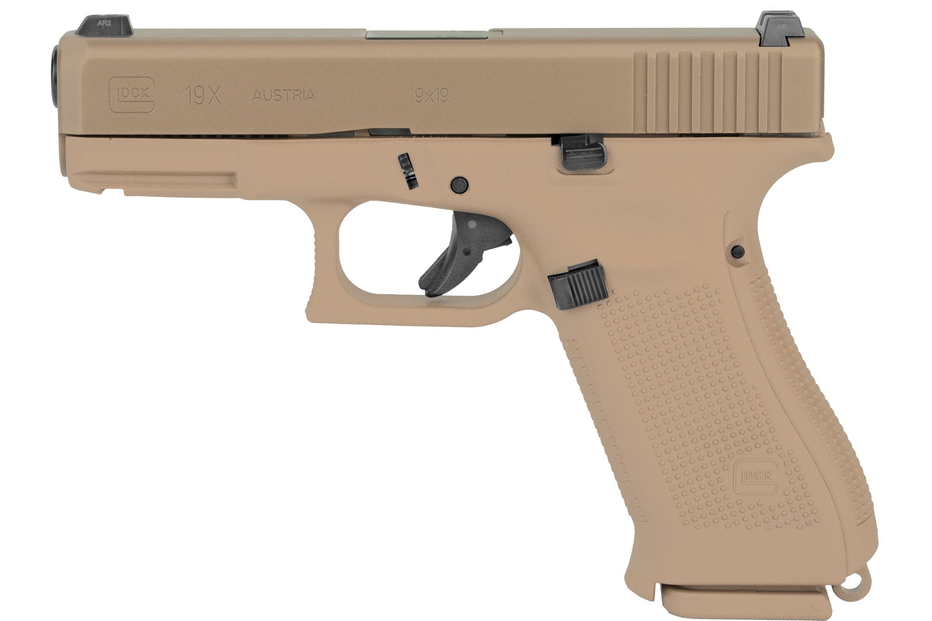 Glock 19X Striker Fired 4.02" 9MM 19rd Compact Semi-auto Pistol - Coyote