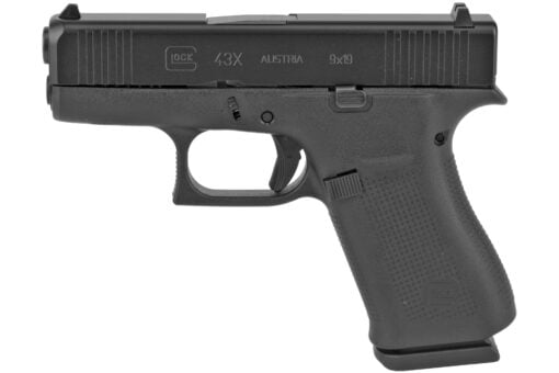 Glock 43X Striker Fired 3.41" 9MM 10rd Sub-Compact Semi-auto Pistol -Black - 