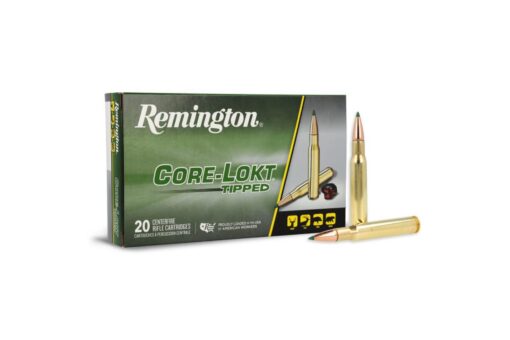 Remington Ammunition 29027 Core-Lokt Rifle Ammo 30-06 Springfield 150 gr Core-Lokt Tipped Rifle Ammo - 20 Rounds -