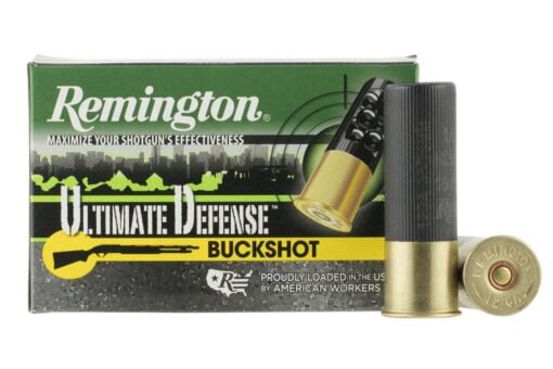 Remington Ultimate Defense Buckshot 12 Gauge 3" 00 Buck Shotshell 15 Pellets Shotgun Ammo - 5 Rounds - AR15 Discounts